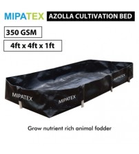 Mipatex Azolla Bed 350 GSM 4ft x 4ft x 1ft (Black)